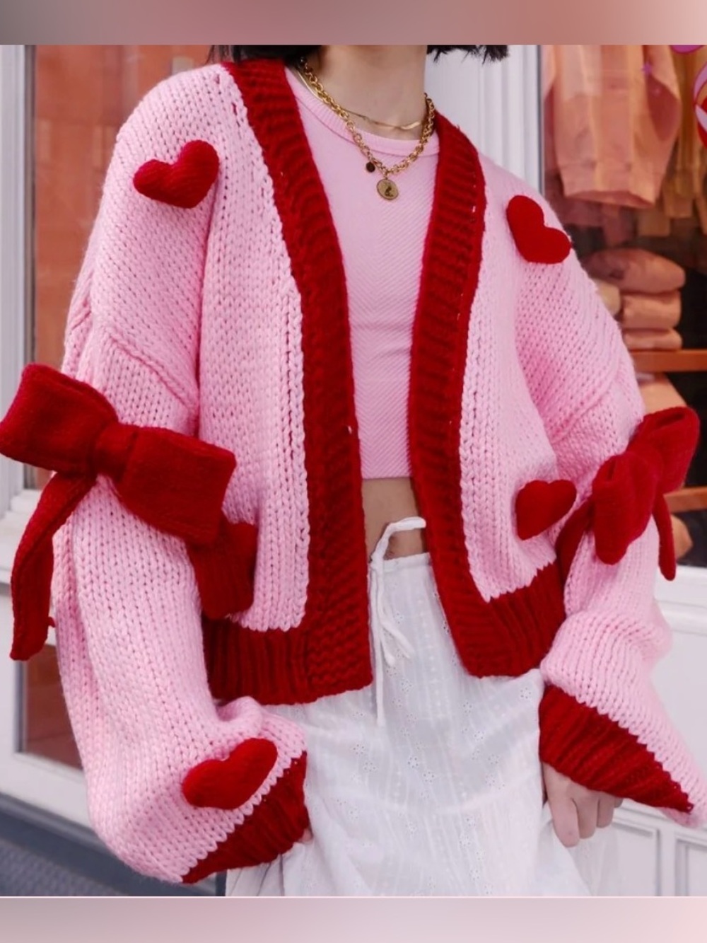 Mûre + Grand Follow Your Heart Puff Cardigan